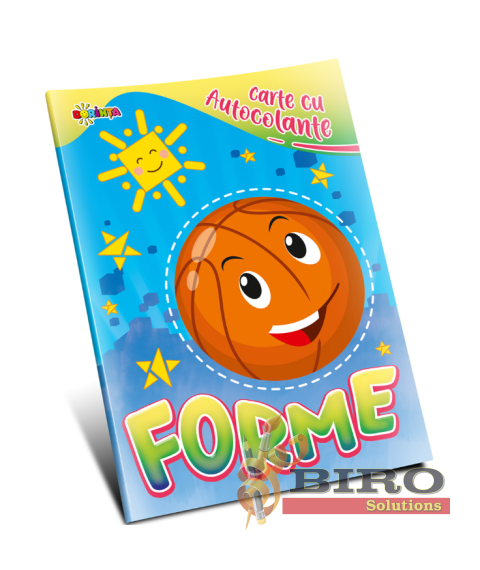 Carte cu autocolante. Forme