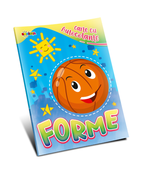 Carte cu autocolante. Forme