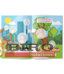 Carte cu autocolante. Forme