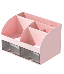 Organizator de birou pentru rechizite, roz, 14,2 × 12 × 21,1 cm, Foska BS8005