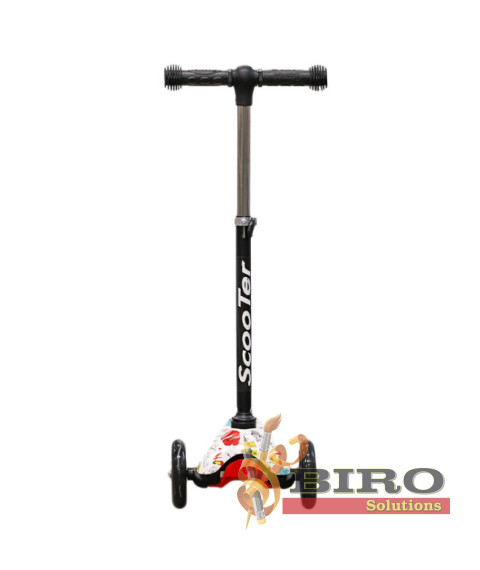 Trotinetă pentru copii „21 Scooter” cu 3 roți, roșie, cod 61622