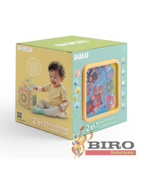 Cub educativ și puzzle DOLU, cod 2459D