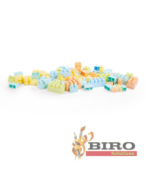Set de cuburi mari multicolore DOLU, 85 piese, cod 2268D