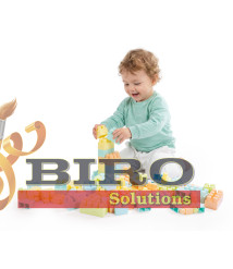 Set de cuburi mari multicolore DOLU, 85 piese, cod 2268D