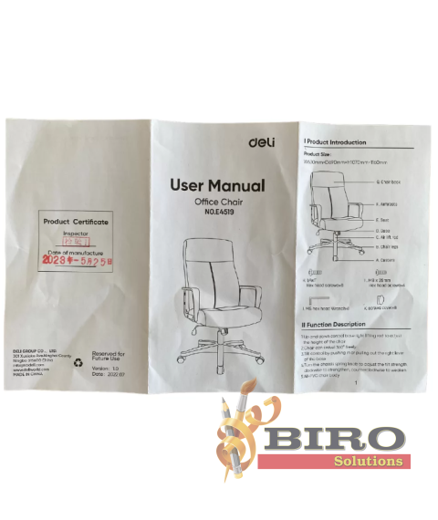 Fotoliu DELI 4519, eco piele, negru