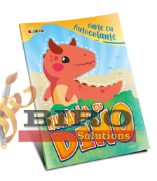 Carte cu autocolante. Numărăm cu Dino
