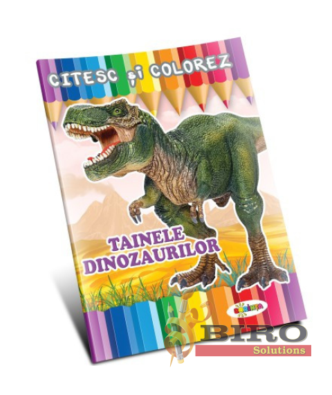 Citesc și colorez - Tainele dinozaurilor