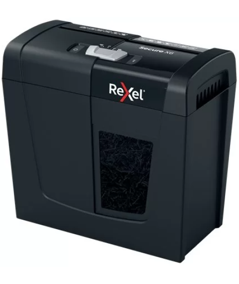 Distrugător REXEL Secure X6 P4, 6 foi, 10L, Cross Cut