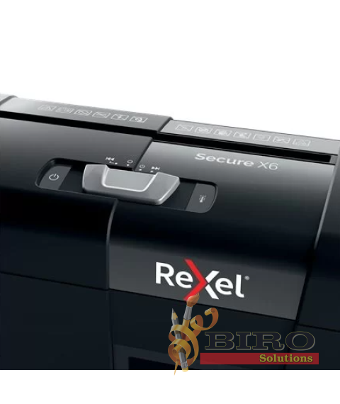 Distrugător REXEL Secure X6 P4, 6 foi, 10L, Cross Cut