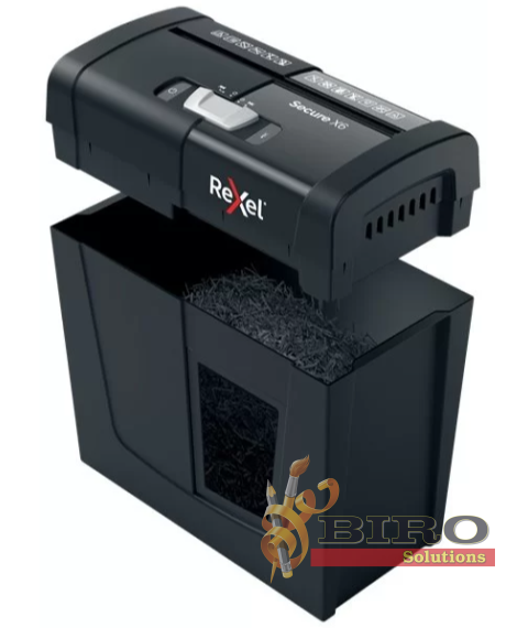 Distrugător REXEL Secure X6 P4, 6 foi, 10L, Cross Cut