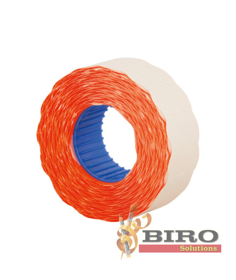 Etichete autoadezive pentru marcator ondulate 22x12 mm,rosu, 1000 buc/rolă