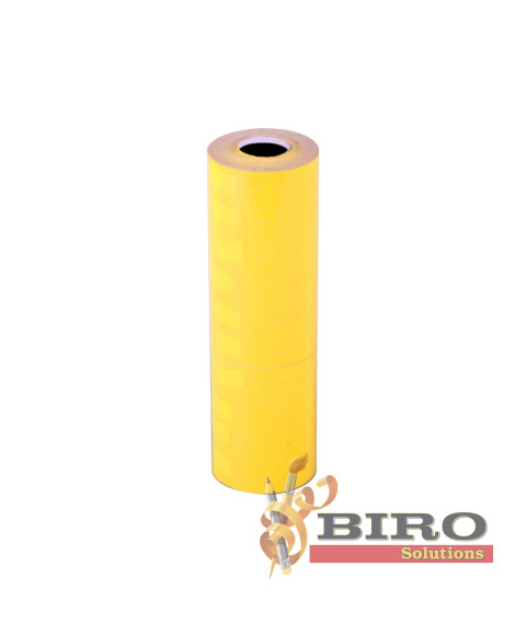 Etichete autoadezive pentru marcator 21 x 12 mm, galben,1000 buc/rola, Economix
