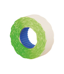 Etichete autoadezive pentru marcator ondulate 22x12 mm,verde, 1000 buc/rolă