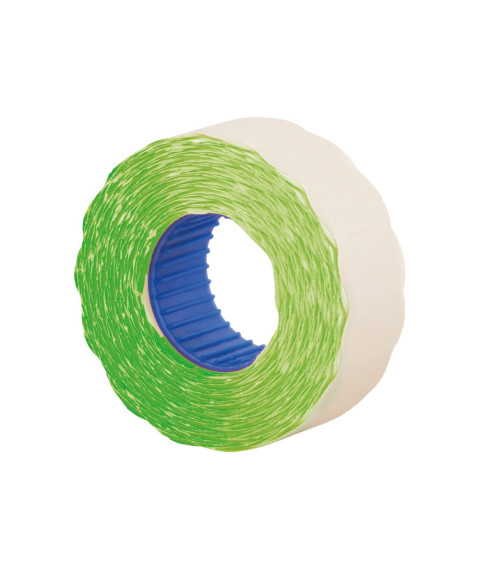 Etichete autoadezive pentru marcator ondulate 22x12 mm,verde, 1000 buc/rolă