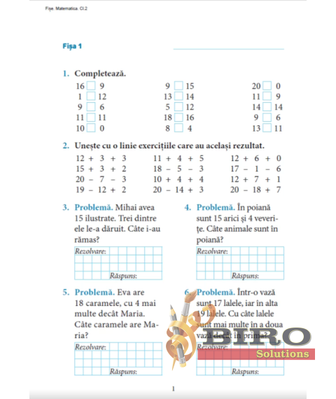 Excelează la Matematică – Clasa a II-a