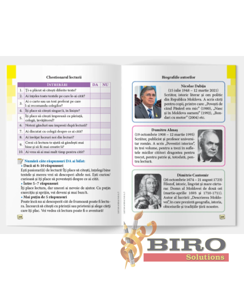 Lecturi interactive cu fișe lucrative – Clasa a 3-a