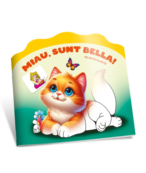 Citesc și Colorez cu Autocolante. Miau, Sunt Bella