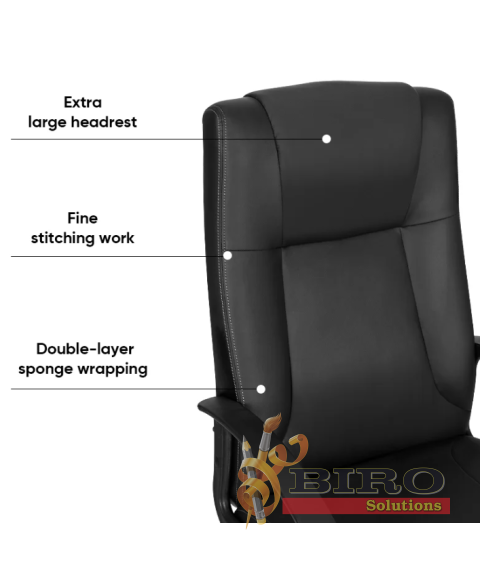 Fotoliu DELI 4514, eco piele, negru