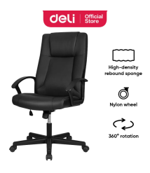 Fotoliu DELI 4514, eco piele, negru