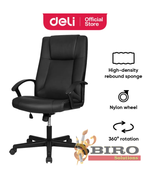 Fotoliu DELI 4514, eco piele, negru