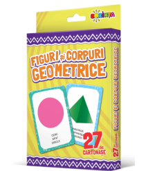 27 de cartonașe. Figuri și corpuri geometrice