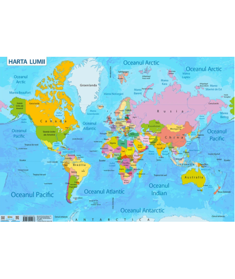 Harta Lumii – Planșă de perete