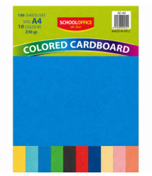 Carton color A4 10 culori, 100 foi, 230 gr (ML9-3/11-8) 003490