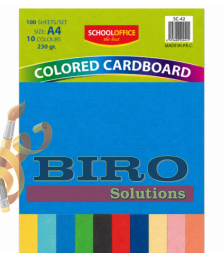 Carton color A4 10 culori, 100 foi, 230 gr (ML9-3/11-8) 003490