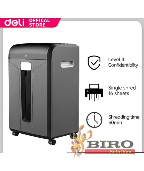 Distrugător DELI P4, 16 foi, 30L Cross Cut
