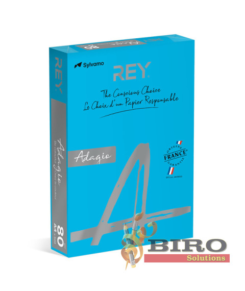 Hârtie colorată A4 (80gr/m2, 250 foi) intensiv albastru Adagio DEEP BLUE 51