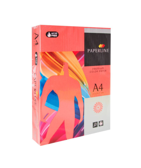 Hârtie colorată A4 Paperline RED, 160 g/m², 250 foi, roșie