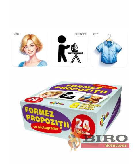 24 Jetoane. Formez Propoziții cu Pictograme