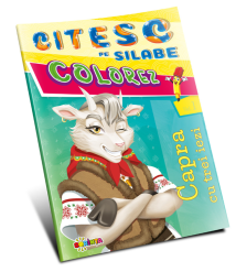 Citesc pe silabe. Colorez. Capra cu trei iezi (Vol. 1)