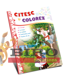Citesc și colorez. La cireșe