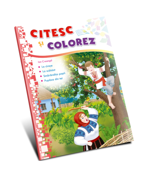 Citesc și colorez. La cireșe