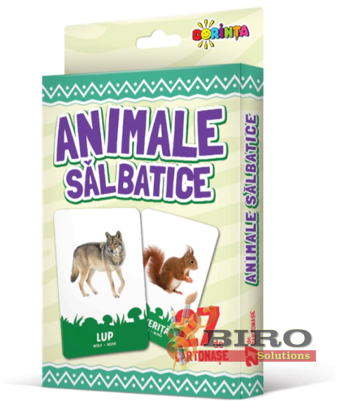27 de cartonașe. Animale sălbatice