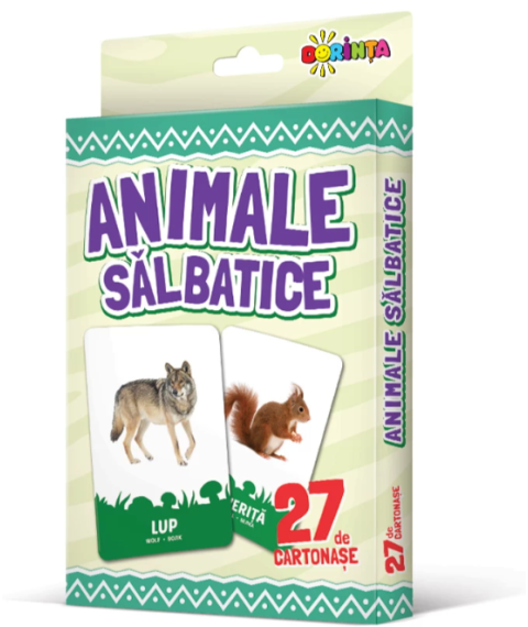 27 de cartonașe. Animale sălbatice
