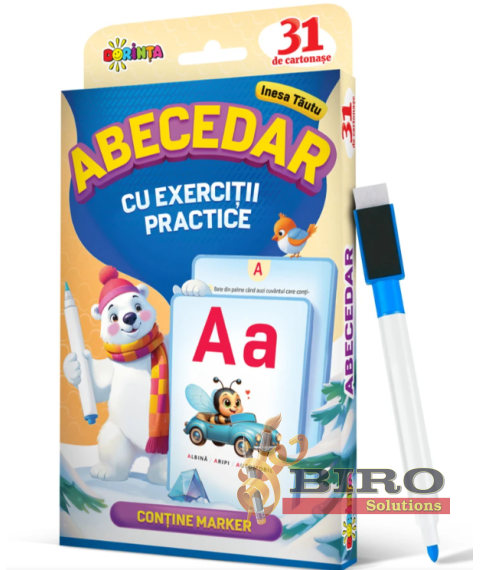31 cartonașe. Abecedar cu exerciţii practice
