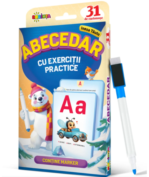 31 cartonașe. Abecedar cu exerciţii practice