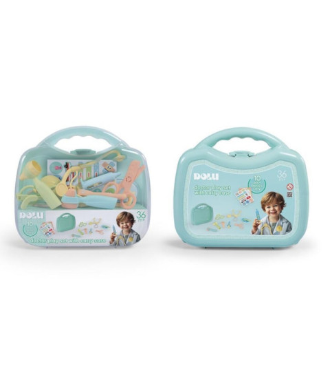 Set de joacă doctor cu geantă pentru jucării DOLU, cod 2262D