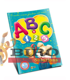 Marea Carte. ABC + 1,2,3 – O Carte Mare pentru Cei Mici (70 Autocolante)