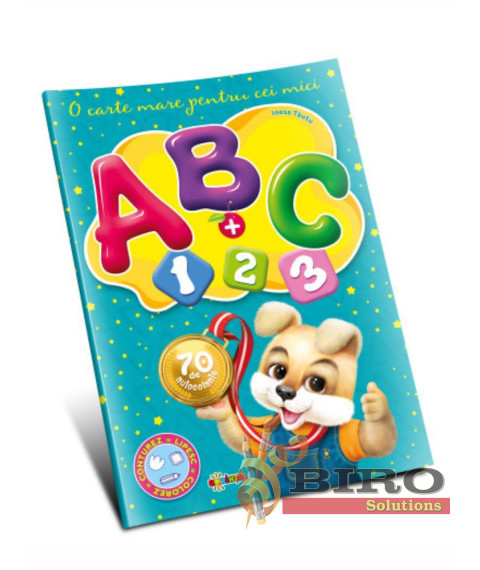 Marea Carte. ABC + 1,2,3 – O Carte Mare pentru Cei Mici (70 Autocolante)
