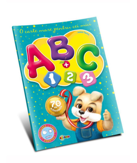 Marea Carte. ABC + 1,2,3 – O Carte Mare pentru Cei Mici (70 Autocolante)