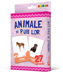 27 de cartonașe. Animale și puii lor