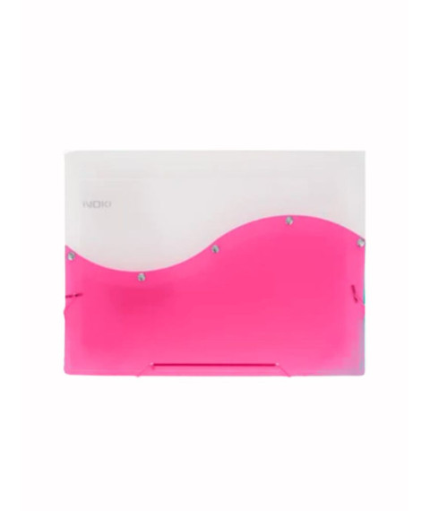 Mapa plastic Noki, cu elastic, A4, diverse culori, 12 separatoare