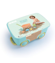 Set cărucior cu blocuri DOLU, cod 2279D