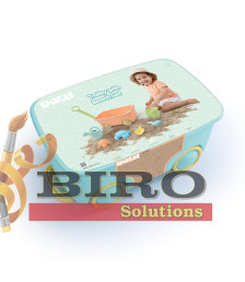 Set cărucior cu blocuri DOLU, cod 2279D