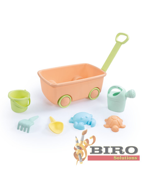 Set cărucior cu blocuri DOLU, cod 2279D