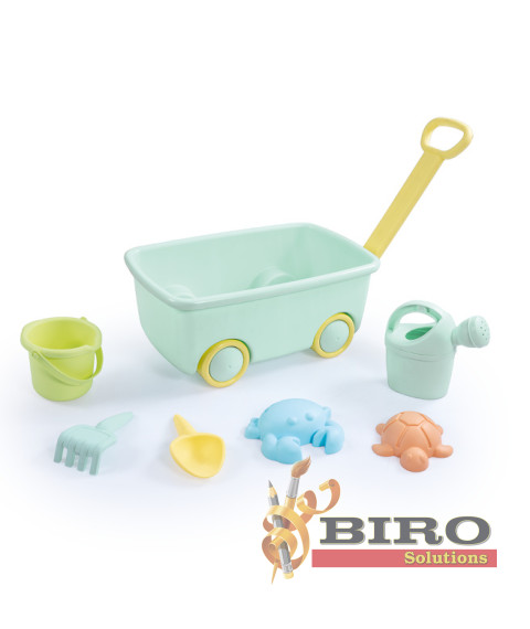 Set cărucior cu blocuri DOLU, cod 2279D