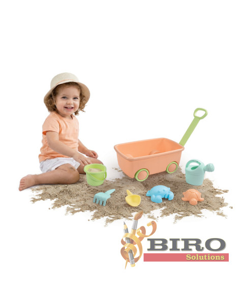Set cărucior cu blocuri DOLU, cod 2279D
